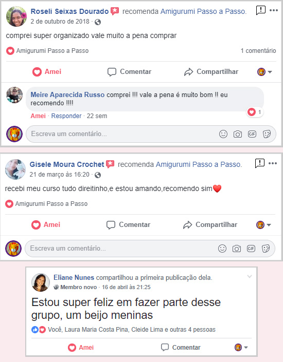 Imagem de relatos de pessoas que não se arrependeram